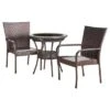 Littleton 3-Piece Wicker Patio Bistro Seating Set - Brown - Christopher Knight Home -Sunnydaze Decor Store GUEST 53682ee1 bd72 4090 a571 53259a9a51b2