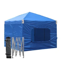 Aoodor 10' X 10' Pop Up Canopy Tent With Removable Mesh Window Sidewalls, Portable Instant Shade Canopy With Roller Bag -Sunnydaze Decor Store GUEST 54ca20b9 7877 4202 80ca 590ad542c0e4