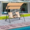 Outsunny 2 Person Covered Porch Swing With Pivot Storage Table, Cup Holder, & Adjustable Overhead Canopy 1 Outsunny 2 Person Covered Porch Swing With Pivot Storage Table, Cup Holder, & Adjustable Overhead Canopy -Sunnydaze Decor Store GUEST 5537b478 ebdd 491c a21c ec2ab3702616