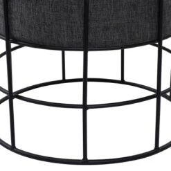 Metal Fabric Patio Garden Stool - Olivia & May -Sunnydaze Decor Store GUEST 55962290 da72 4c30 b348 4168920e30af