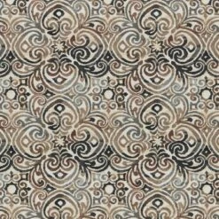 2pk Corrinthian Driftwood Wicker Outdoor Seat Cushions Black - Pillow Perfect