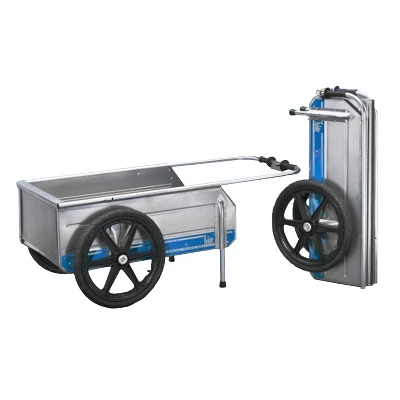 Tipke Manufacturing Company Foldit Do It All Aluminum Folding Cart, Blue Stripe With Full Height Enclosed Rear Gate For Foldit Carts 5 Tipke Manufacturing Company Foldit Do It All Aluminum Folding Cart, Blue Stripe With Full Height Enclosed Rear Gate For Foldit Carts - Image 3