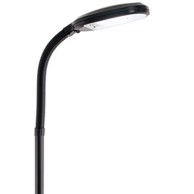 Hydrofarm Agrobrite FLF27DF 27W 120V Indoor Gooseneck Adjustable 48' To 61' Standing Plant Lamp Light With 6 Foot Power Cord, Black 4 Hydrofarm Agrobrite FLF27DF 27W 120V Indoor Gooseneck Adjustable 48' To 61' Standing Plant Lamp Light With 6 Foot Power Cord, Black - Image 2