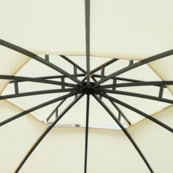 Outsunny 11.5' Steel Outdoor Patio Gazebo Canopy With Double Roof Romantic Round Design & Included Side Curtains -Sunnydaze Decor Store GUEST 56f4af68 b7ea 45c5 9371 14734e48e910