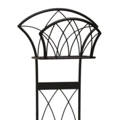 Liberty Garden LBG116 Steel Decorative Garden Hose Stand With Gothic Design For Backyard, Garden, Or Home In Patina Brown