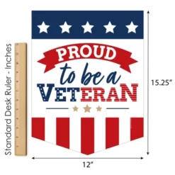 Big Dot Of Happiness Happy Veterans Day - Outdoor Home Decorations - Double-Sided Patriotic Garden Flag - 12 X 15.25 Inches 12 Big Dot Of Happiness Happy Veterans Day - Outdoor Home Decorations - Double-Sided Patriotic Garden Flag - 12 X 15.25 Inches -Sunnydaze Decor Store GUEST 58614aab a578 462d 91e4 190c4a6971b6