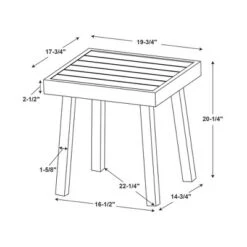 Linon Aluminum Square Lark Accent Table Black -Sunnydaze Decor Store GUEST 58a6ac82 c915 43cd b4d5 d55fec1c7e7d