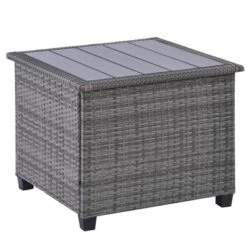 8pc Wicker Patio Conversation Set With Cushions - Beige - GODEER -Sunnydaze Decor Store GUEST 58d25393 20b3 4849 a6de 7f13a1c495d5