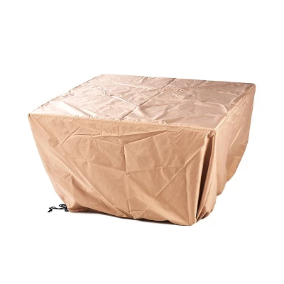 5pc Outdoor Dining Set With 42" Aluminum Square Medallion Design Fire Table & Deep Seating Swivel Rocking Chairs - Oakland Living 16 5pc Outdoor Dining Set With 42" Aluminum Square Medallion Design Fire Table & Deep Seating Swivel Rocking Chairs - Oakland Living - Image 14