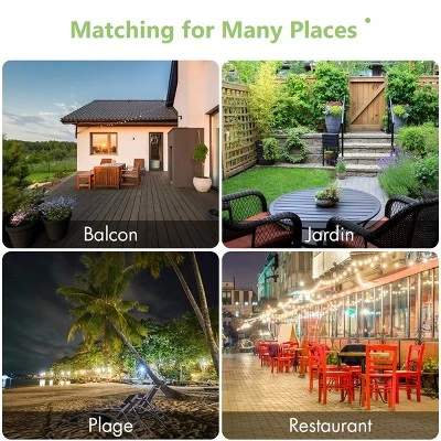 Tangkula 9' Outdoor Patio Umbrella Offset W/LED Light No Base Beige/Burgundy/Tan 6 Tangkula 9' Outdoor Patio Umbrella Offset W/LED Light No Base Beige/Burgundy/Tan - Image 4