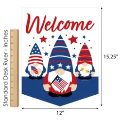 Big Dot Of Happiness Patriotic Gnomes - Outdoor Home Decorations - Double-Sided Holiday Gnome Party Garden Flag - 12 X 15.25 Inches 12 Big Dot Of Happiness Patriotic Gnomes - Outdoor Home Decorations - Double-Sided Holiday Gnome Party Garden Flag - 12 X 15.25 Inches -Sunnydaze Decor Store GUEST 5a3c4823 e9a0 48aa 8616 2048cd3ca75c