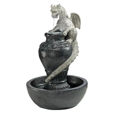 Design Toscano The Viper Dragon Sculptural Fountain - Gray 4 Design Toscano The Viper Dragon Sculptural Fountain - Gray - Image 2