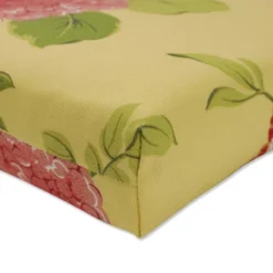 Outdoor Bench Cushion - Yellow/Red Floral - Pillow Perfect