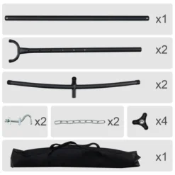 Costway 2-Person Hammock Stand Heavy-Duty Frame Storage Bag Included 450 LBS Capacity -Sunnydaze Decor Store GUEST 5cc372a8 5b3a 435b 8e75 ea6199fcda53