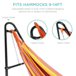 Best Choice Products Outdoor Adjustable Steel Hammock Stand For 9-14ft Hammocks W/ Hooks, Carrying Bag, 450lb Capacity 10 Best Choice Products Outdoor Adjustable Steel Hammock Stand For 9-14ft Hammocks W/ Hooks, Carrying Bag, 450lb Capacity -Sunnydaze Decor Store GUEST 5d090804 985d 46d5 800d b3c9b97a691b