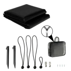 Costway 9' X 7'RV Awning Side Shade Black Mesh Screen Sunshade With Complete Kits 10 Costway 9' X 7'RV Awning Side Shade Black Mesh Screen Sunshade With Complete Kits -Sunnydaze Decor Store GUEST 5d1aa3a0 8e0d 4e20 ab0b 01b4c9c894e8