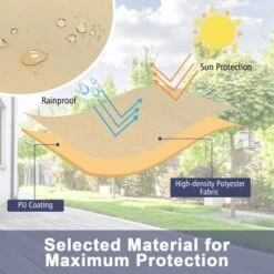 Costway Patio 60''x43'' 2-Seater Bench Loveseat Deep Sofa Cover Waterproof Handle Air Vent 16 Costway Patio 60''x43'' 2-Seater Bench Loveseat Deep Sofa Cover Waterproof Handle Air Vent -Sunnydaze Decor Store GUEST 5e6e38f3 c71e 4d8a b6ad 35f1f8c497c4