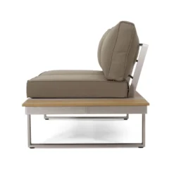 Sterling 4pc Outdoor Aluminum V Shaped 5 Seater Sofa With Cushions - Khaki/Natural - Christopher Knight Home 19 Sterling 4pc Outdoor Aluminum V Shaped 5 Seater Sofa With Cushions - Khaki/Natural - Christopher Knight Home -Sunnydaze Decor Store GUEST 5ead9e38 907b 4b4d 995f 20ab0cd79a90