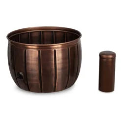 BirdRock HomeDecorative Water Hose Pot - Antique Copper - 100 Ft Hose -Sunnydaze Decor Store GUEST 5ec30933 9c01 418f 8ef3 aedfb2704507