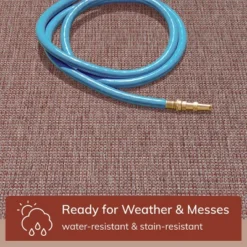 Well Woven Woden Indoor/Outdoor Flat Weave Pile Solid Border Area Rug -Sunnydaze Decor Store GUEST 5eed96c9 82c7 4a51 970f 014ec471eff2