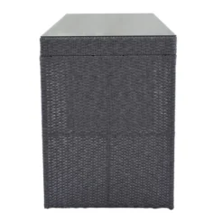 5pc Outdoor Rattan Bar Set With Stools & Cushions- Gray - WELLFOR -Sunnydaze Decor Store GUEST 5f3762b0 b93b 4958 88d7 70d8d6798620