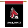 Briarwood Lane Ball State University NCAA Licensed House Flag 28" X 40"