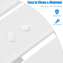 Tangkula 18’’ Outdoor Round Side Table Wooden Coffee Table Suitable For Garden Patio Balcony White/Gray/Black -Sunnydaze Decor Store GUEST 5f837604 d6e4 45d0 a48c 9b374cbb5118