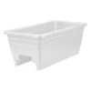 The HC Companies 24 Inch Wide Heavy Duty Plastic Deck Rail Mounted Garden Flower Planter Boxes With Removable Drainage Plugs, White (3 Pack) 2 The HC Companies 24 Inch Wide Heavy Duty Plastic Deck Rail Mounted Garden Flower Planter Boxes With Removable Drainage Plugs, White (3 Pack) -Sunnydaze Decor Store GUEST 5fa84e6d dfdb 4c79 853a 91e424e07704