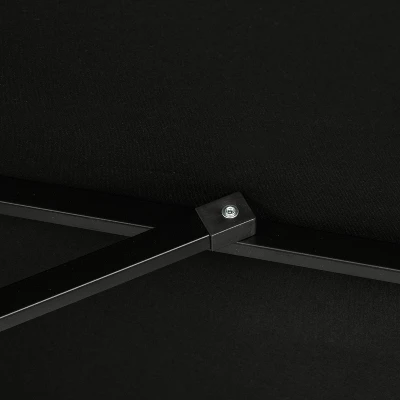 9' X 9' Mirage II Market Patio Umbrella With Auto-Tilt Black - Island Umbrella 7 9' X 9' Mirage II Market Patio Umbrella With Auto-Tilt Black - Island Umbrella - Image 5