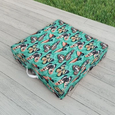 Heather Dutton Mariposa Boho Butterflies Aqua Outdoor Floor Cushion - Deny Designs 3 Heather Dutton Mariposa Boho Butterflies Aqua Outdoor Floor Cushion - Deny Designs