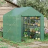 Outsunny Walk-in Greenhouse For Outdoors With Roll-up Zipper Door, 18 Shelves, PE Cover, Heavy Duty Humidity Seal, 95.25" X 70.75" X 82.75" 2 Outsunny Walk-in Greenhouse For Outdoors With Roll-up Zipper Door, 18 Shelves, PE Cover, Heavy Duty Humidity Seal, 95.25" X 70.75" X 82.75" -Sunnydaze Decor Store GUEST 60f09de2 6a8c 42b2 b5ed ed18e43cbb64