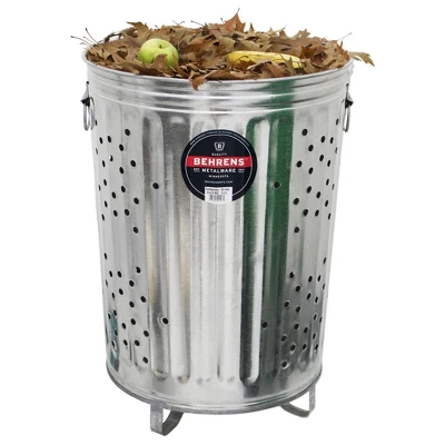 Behrens 20gal Galvanized Steel Composter Can With Lid 3 Behrens 20gal Galvanized Steel Composter Can With Lid