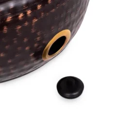 BirdRock Home Decorative Water Hose Pot With Lid - Distressed Bronze - 100 Ft Hose -Sunnydaze Decor Store GUEST 6141af0f 2a59 4456 9ec1 66ee923f67e8