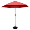 9' X 9' Round Crank Patio Umbrella - Red - Tropishade -Sunnydaze Decor Store GUEST 61f77171 610b 46c8 843c 7c9643caf63c
