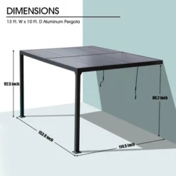 Aoodor Outdoor Louvered Pergola Adjustable Louvered Sloping Roof Wall-Mounted Pergola 15 Aoodor Outdoor Louvered Pergola Adjustable Louvered Sloping Roof Wall-Mounted Pergola -Sunnydaze Decor Store GUEST 621028d3 d204 475d 9399 c6dcaa62215f