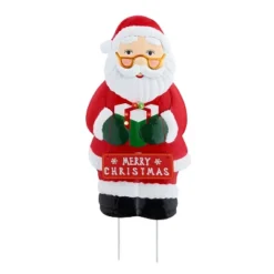 Mr. Christmas Illuminated Outdoor Metal Sign Christmas Decoration- Santa -Sunnydaze Decor Store GUEST 6226cab2 9789 4581 95e5 6d49b62a989f