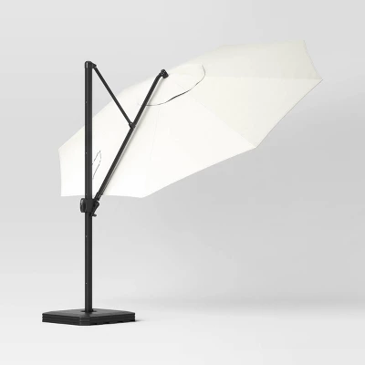 11'x11' Offset Patio Umbrella Linen - Black Pole - Threshold™ 4 11'x11' Offset Patio Umbrella Linen - Black Pole - Threshold™ - Image 2