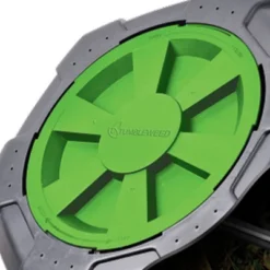 Tumbleweed 110 Liter 29 Gallon Indoor Outdoor Drum Waste Container Bin Garden Compost Tumbler With Stand And Twist Lid, Plastic, Black And Green -Sunnydaze Decor Store GUEST 62adbe1e dbe1 4593 91a7 ba9a76b95a48