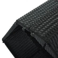 7pc Wicker Patio Seating Set With Cushions & Striped Pillows - Gray - GODEER -Sunnydaze Decor Store GUEST 62ae1167 0943 4b2c 8e54 a26ad6a64f76