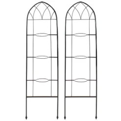 Sunnydaze Decor Sunnydaze 2-Piece Arched Climbing Plants Wall Trellis With Flower Pot Supports 12 Sunnydaze Decor Sunnydaze 2-Piece Arched Climbing Plants Wall Trellis With Flower Pot Supports -Sunnydaze Decor Store GUEST 630005ef d287 41f7 b15e b5fe653b2a28