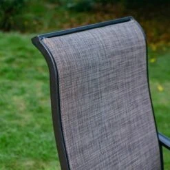 7pc Outdoor Dining Set With Swivel Sling Chairs & Large Metal Rectangle Table With Umbrella Hole - Gray - Captiva Designs 22 7pc Outdoor Dining Set With Swivel Sling Chairs & Large Metal Rectangle Table With Umbrella Hole - Gray - Captiva Designs -Sunnydaze Decor Store GUEST 634afa08 07a5 41ff 929a e76025426c26