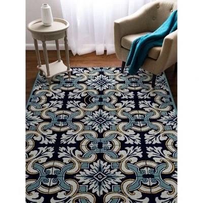 Liora Manne Ravella Floral Indoor/Outdoor Rug 6 Liora Manne Ravella Floral Indoor/Outdoor Rug - Image 4