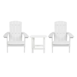Merrick Lane Set Of 2 All-Weather Adirondack Patio Chairs With Matching Side Table -Sunnydaze Decor Store GUEST 636e1baf 9291 4309 abb3 f2a3367d44bc 1