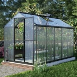 Aoodor Walk-In Greenhouse Polycarbonate Panel Hobby Greenhouses With Aluminum Frame Heavy Duty -Sunnydaze Decor Store GUEST 638425bd 8f2a 44f7 a38e 22bd69848be9