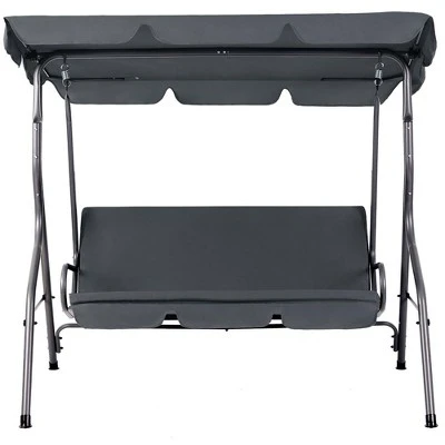 Aoodor 3 Seater Patio Porch Swing With Canopy 8 Aoodor 3 Seater Patio Porch Swing With Canopy - Image 6