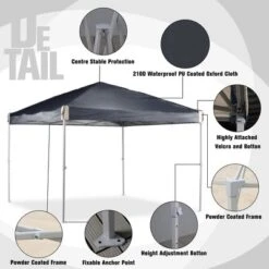 Aoodor Pop Up Canopy Tent With Removable Mesh Window Sidewalls, Portable Instant Shade Canopy With Roller Bag -Sunnydaze Decor Store GUEST 647cfc21 b78e 4ff8 bac2 2d9b0ccc6d3b