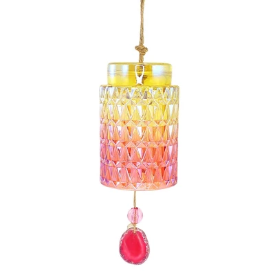 Home & Garden Agate Glass Wind Chime - One Wind Chime 8.5 Inches - Mother's Day - - Glass - Multicolored 5 Home & Garden Agate Glass Wind Chime - One Wind Chime 8.5 Inches - Mother's Day - - Glass - Multicolored - Image 3