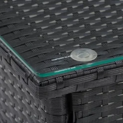 Parksville Rattan Side Table - Black - CorLiving 9 Parksville Rattan Side Table - Black - CorLiving -Sunnydaze Decor Store GUEST 64c9492b 82e8 432b ba3f 9cf3eb9990c9