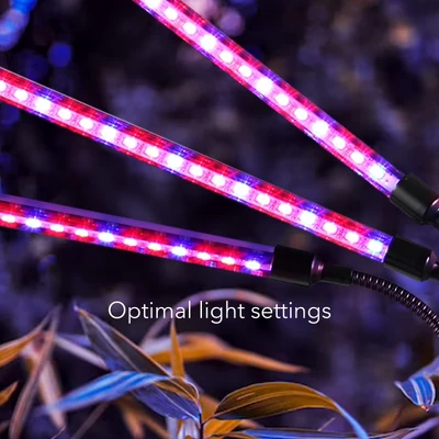 Dartwood LED Grow Lights For Indoor Plants With Red Blue Spectrum - Plant Grow Light With 9 Brightness Levels, Auto On Off Function (3 Pack) 5 Dartwood LED Grow Lights For Indoor Plants With Red Blue Spectrum - Plant Grow Light With 9 Brightness Levels, Auto On Off Function (3 Pack) - Image 3