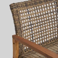 Hampton Wicker Loveseat - Natural/Gray - Christopher Knight Home 11 Hampton Wicker Loveseat - Natural/Gray - Christopher Knight Home -Sunnydaze Decor Store GUEST 66231694 51a9 42ba b5ab f57434cdec1c